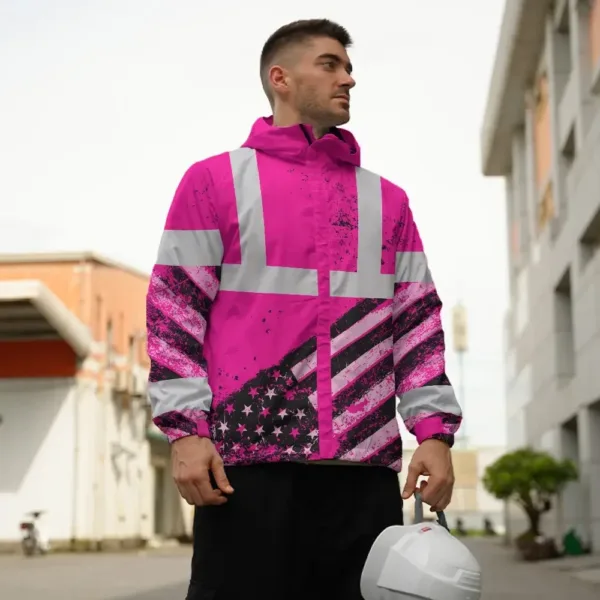 hi-vis-jacket-waterproof-reflective-pink-us-flag-paint-custom-name-7acc2.webp