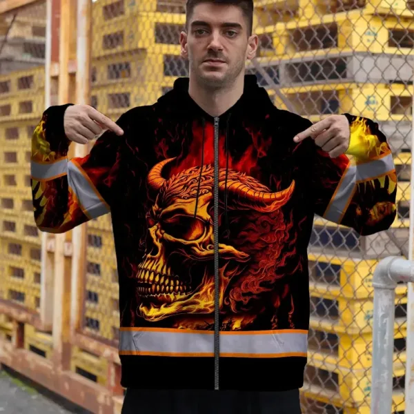 hi-vis-zip-hoodie-reflective-orange-neon-skull-fire-custom-name-41325.webp
