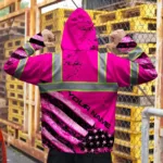hi-vis-zip-hoodie-reflective-pink-us-flag-paint-custom-name-safety-22e83.webp