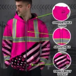 hi-vis-zip-hoodie-reflective-pink-us-flag-paint-custom-name-safety-763b0.webp