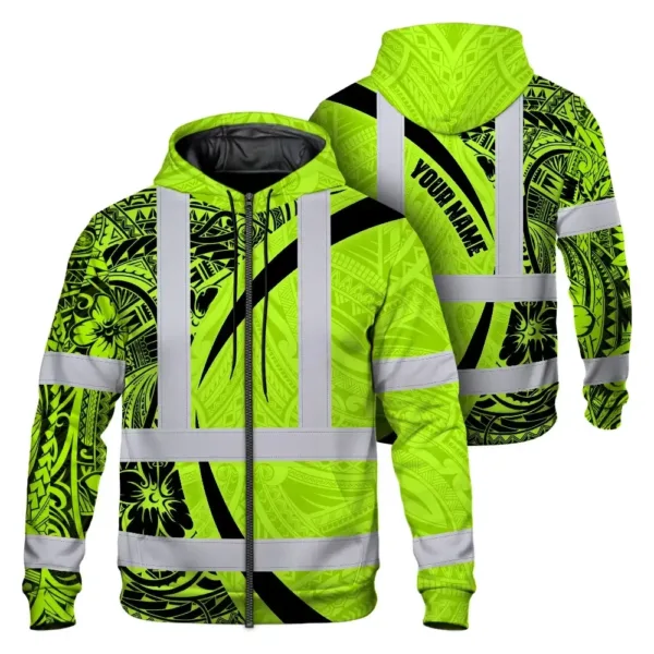 hi-vis-zip-hoodie-reflective-tapes-green-hawaiian-polynesian-tribal-f3200.webp