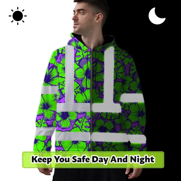 hi-vis-zip-hoodie-reflective-tapes-green-neon-and-violet-flowers-54270.webp