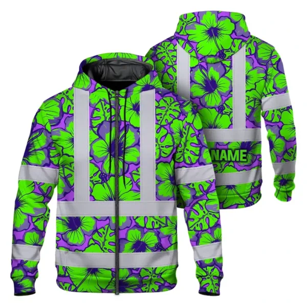 hi-vis-zip-hoodie-reflective-tapes-green-neon-and-violet-flowers-f3304.webp