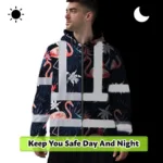 hi-vis-zip-hoodie-reflective-tapes-hawaii-flamingo-2-custom-name-57dc7.webp