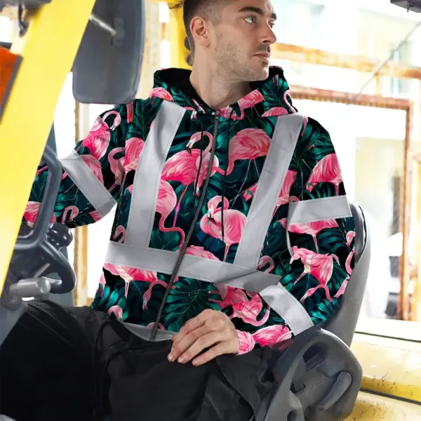 hi-vis-zip-hoodie-reflective-tapes-hawaii-flamingo-custom-name-09b72.webp