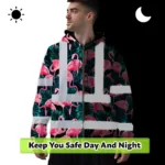 hi-vis-zip-hoodie-reflective-tapes-hawaii-flamingo-custom-name-99e25.webp