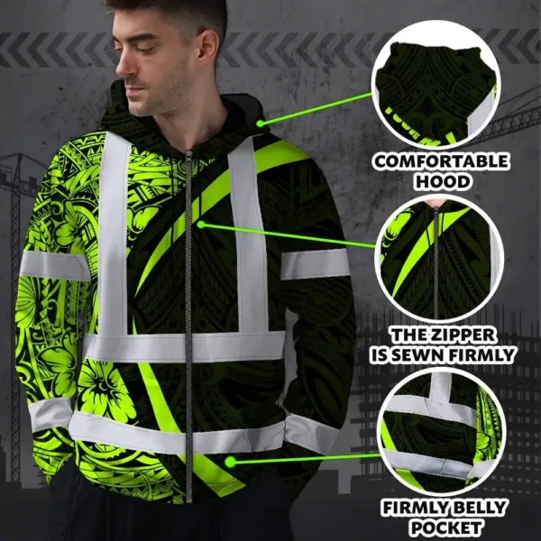 hi-vis-zip-hoodie-reflective-tapes-hawaiian-polynesian-tribal-custom-8f64c.webp
