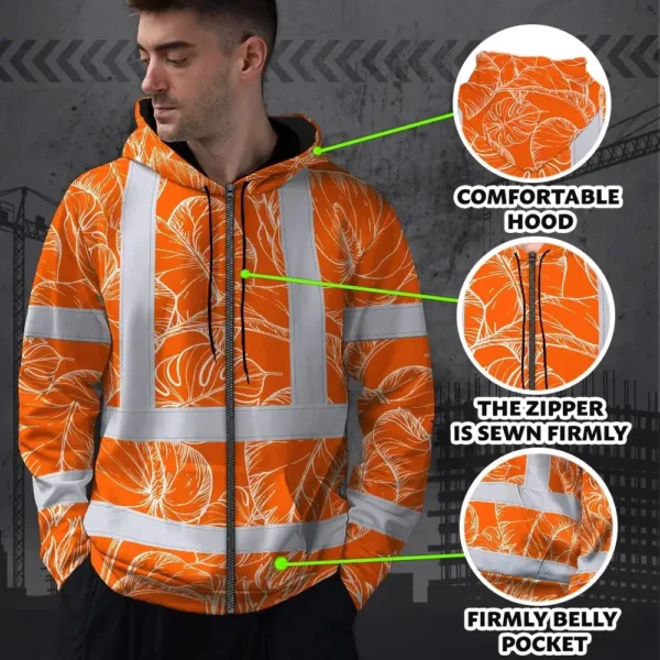 hi-vis-zip-hoodie-reflective-tapes-orange-black-neon-flowers-custom-4e212.webp