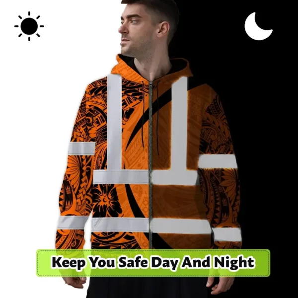 hi-vis-zip-hoodie-reflective-tapes-orange-hawaiian-polynesian-tribal-06655.webp
