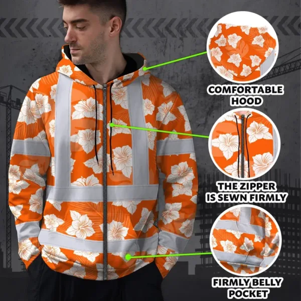 hi-vis-zip-hoodie-reflective-tapes-orange-neon-flowers-2-custom-name-48a37.webp