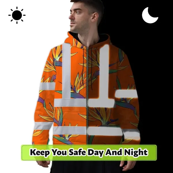 hi-vis-zip-hoodie-reflective-tapes-orange-neon-flowers-custom-name-7a98b.webp