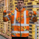 hi-vis-zip-hoodie-reflective-tapes-orange-neon-flowers-custom-name-b544d.webp