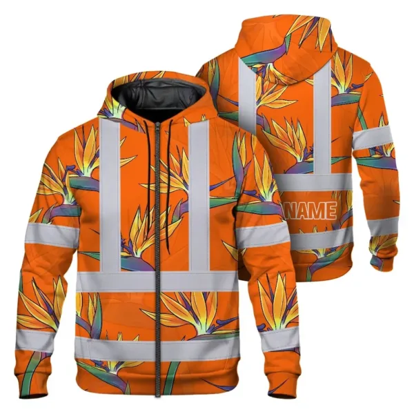 hi-vis-zip-hoodie-reflective-tapes-orange-neon-flowers-custom-name-edfff.webp