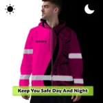 hi-vis-zip-hoodie-reflective-tapes-pink-and-black-neon-hawaii-custom-f1732.webp