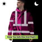 hi-vis-zip-hoodie-reflective-tapes-pink-hawaiian-polynesian-tribal-48af5.webp