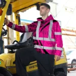 hi-vis-zip-hoodie-reflective-tapes-pink-hawaiian-polynesian-tribal-84b25.webp