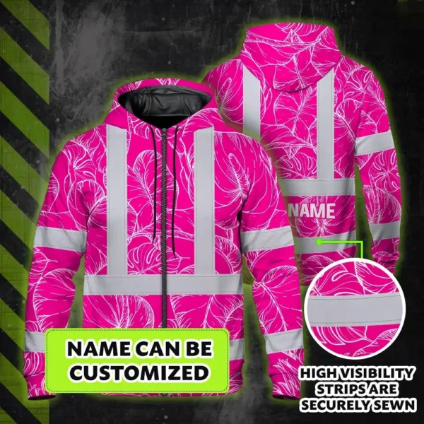hi-vis-zip-hoodie-reflective-tapes-pink-neon-and-white-flowers-d22e4.webp