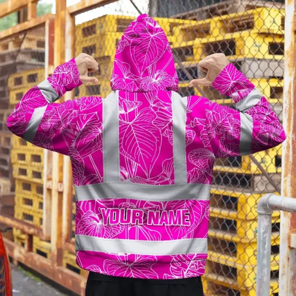 hi-vis-zip-hoodie-reflective-tapes-pink-neon-flowers-custom-name-415e1.webp