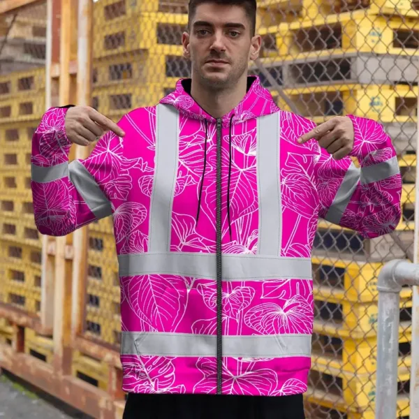 hi-vis-zip-hoodie-reflective-tapes-pink-neon-flowers-custom-name-67947.webp