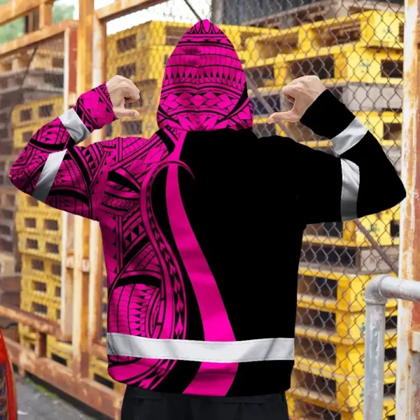 hi-vis-zip-hoodie-reflective-tapes-pink-neon-hawaii-custom-name-415f8.webp