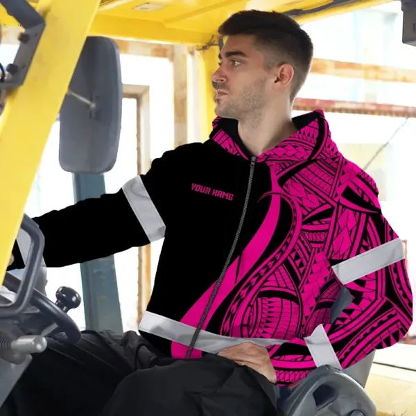 hi-vis-zip-hoodie-reflective-tapes-pink-neon-hawaii-custom-name-f9f81.webp