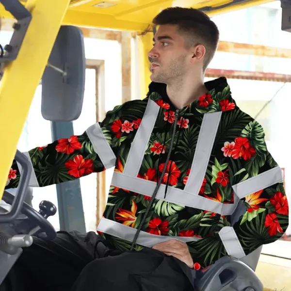 hi-vis-zip-hoodie-reflective-tapes-red-neon-flowers-custom-name-69316.webp