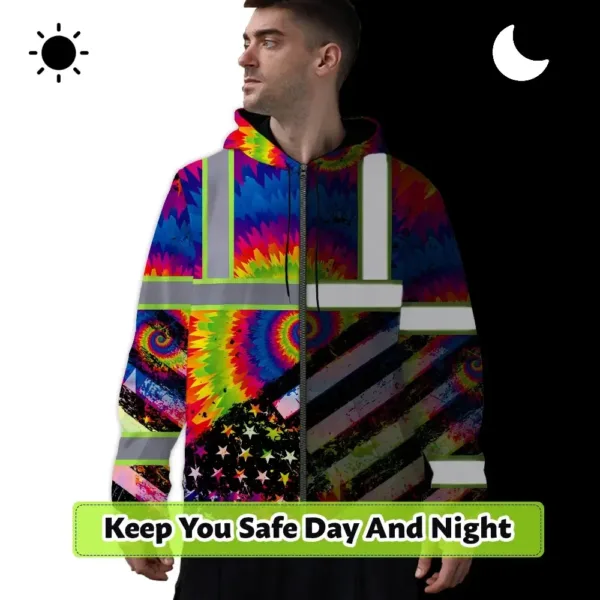 hi-vis-zip-hoodie-reflective-tie-dye-us-flag-paint-custom-name-80de1.webp