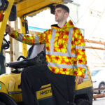 Hi-Vis-Hoodie-Reflective-Tapes-Orange-Neon-And-Yellow-Flowers-Custom-Name-Safety-Workwear-For-Workers,-Truckers,-Operators-6