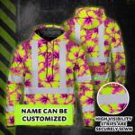 Hi-Vis-Hoodie-Reflective-Tapes-Pink-Neon-And-Lime-Flowers-Custom-Name-Safety-Workwear-For-Workers,-Truckers,-Operators-2