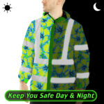 Hi-Vis-Jacket-Waterproof-Reflective-Tapes-Blue-Neon-And-Green-Flowers-Custom-Name-Safety-Workwear-For-Workers,-Truckers,-Operators-8