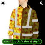 Hi-Vis-Jacket-Waterproof-Reflective-Tapes-Orange-Neon-And-Yellow-Flowers-Custom-Name-Safety-Workwear-For-Workers,-Truckers,-Operators-6
