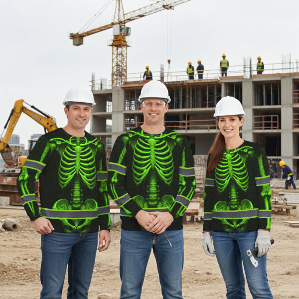 Hi-Vis-Long-Sleeve-Reflective-Tapes-Green-Neon-Bone-Skull-Custom-Name-Safety-Workwear-For-Workers,-Runners,-Cyclists-6