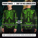 Hi-Vis-Long-Sleeve-Reflective-Tapes-Green-Neon-Bone-Skull-Custom-Name-Safety-Workwear-For-Workers,-Runners,-Cyclists-7