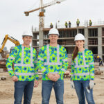 Hi-Vis-Long-Sleeve-Shirt-Reflective-Tapes-Blue-Neon-And-Green-Flowers-Custom-Name-Safety-Workwear-For-Workers,-Truckers,-Operators-6