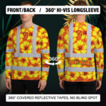 Hi-Vis-Long-Sleeve-Shirt-Reflective-Tapes-Orange-Neon-And-Yellow-Flowers-Custom-Name-Safety-Workwear-For-Workers,-Truckers,-Operators-8