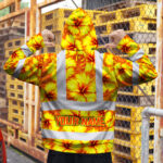 Hi-Vis-Zip-Hoodie-Reflective-Tapes-Orange-Neon-And-Yellow-Flowers-Custom-Name-Safety-Workwear-For-Workers,-Truckers,-Operators-5