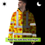 Hi-Vis-Zip-Hoodie-Reflective-Tapes-Orange-Neon-And-Yellow-Flowers-Custom-Name-Safety-Workwear-For-Workers,-Truckers,-Operators-8