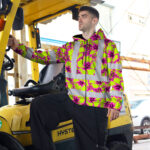 Hi-Vis-Zip-Hoodie-Reflective-Tapes-Pink-Neon-And-Lime-Flowers-Custom-Name-Safety-Workwear-For-Workers,-Truckers,-Operators-6