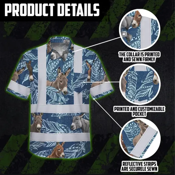 hi-vis-hawaiian-shirt-reflective-tapes-blue-and-donkey-custom-name-9a5f2.webp