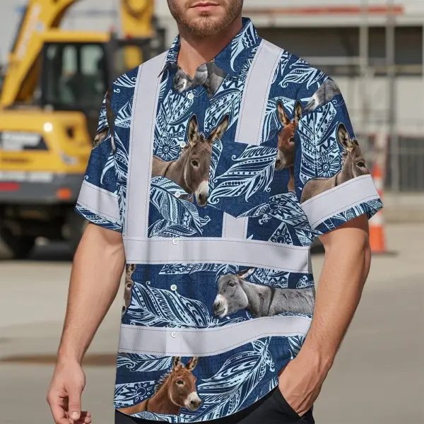 hi-vis-hawaiian-shirt-reflective-tapes-blue-and-donkey-custom-name-d414a.webp