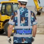 hi-vis-hawaiian-shirt-reflective-tapes-blue-flowers-custom-name-and-34d4b.webp