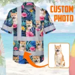 hi-vis-hawaiian-shirt-reflective-tapes-blue-pink-flowers-custom-name-a3f43.webp
