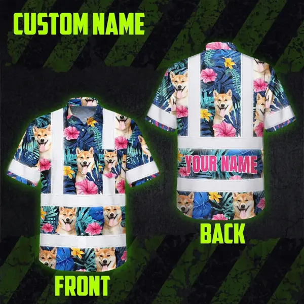 hi-vis-hawaiian-shirt-reflective-tapes-blue-pink-flowers-custom-name-cb426.webp
