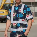 hi-vis-hawaiian-shirt-reflective-tapes-dark-blue-and-flowers-custom-730f0.webp