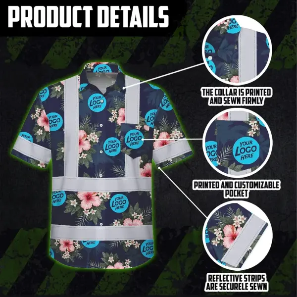hi-vis-hawaiian-shirt-reflective-tapes-dark-blue-and-flowers-custom-ed2d7.webp