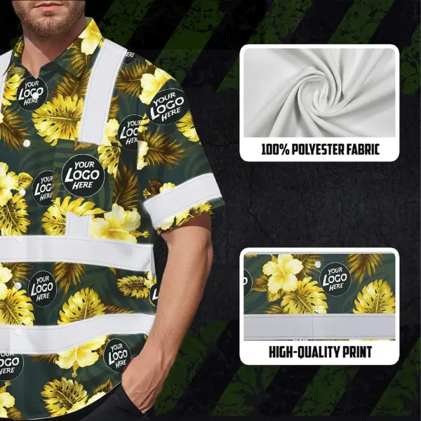 hi-vis-hawaiian-shirt-reflective-tapes-green-and-yellow-flowers-348c6.webp