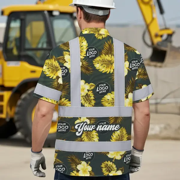 hi-vis-hawaiian-shirt-reflective-tapes-green-and-yellow-flowers-350e5.webp