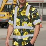 hi-vis-hawaiian-shirt-reflective-tapes-green-and-yellow-flowers-c3861.webp