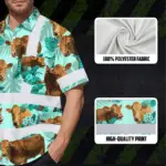 hi-vis-hawaiian-shirt-reflective-tapes-green-flower-brown-cow-custom-63a0c.webp