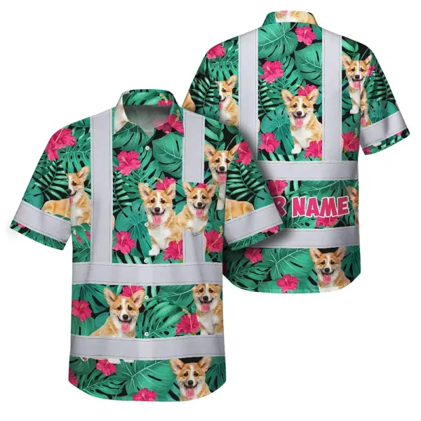 hi-vis-hawaiian-shirt-reflective-tapes-green-flowers-custom-name-and-c8099.webp